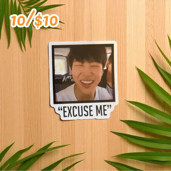 Funny Meme Sticker – “Excuse Me” Face Expression – Approx. 2 3/4” - Picture 1 of 1